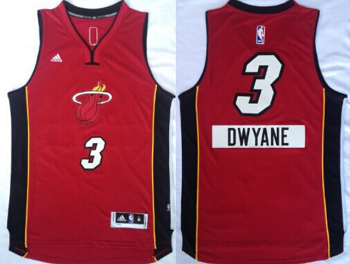 Miami Heat #3 Dwyane Wade Revolution 30 Swingman 2014 Christmas Day Red Jersey