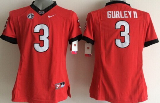 Georgia Bulldogs #3 Todd Gurley II 2014 Red Limited Kids Jersey