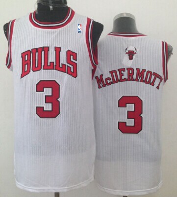 Chicago Bulls #3 Doug McDermott White Swingman Jersey