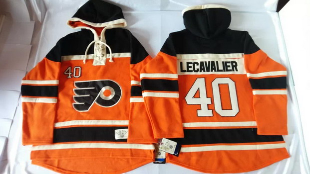 Old Time Hockey Philadelphia Flyers #40 Vincent Lecavalier 2012 Winter Classic Orange Hoodie