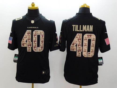 Nike Arizona Cardinals #40 Pat Tillman Salute to Service Black Limited Jersey