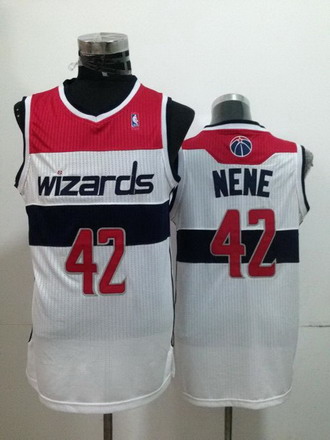 Washington Wizards #42 Nene Hilario White Swingman Jersey