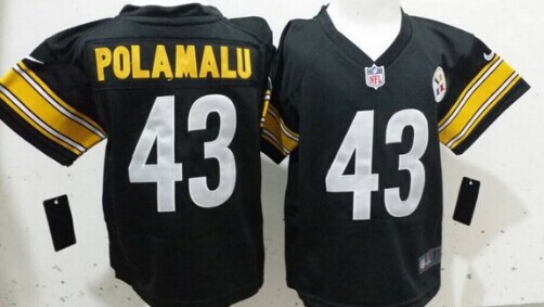 Nike Pittsburgh Steelers #43 Troy Polamalu Black Toddlers Jersey