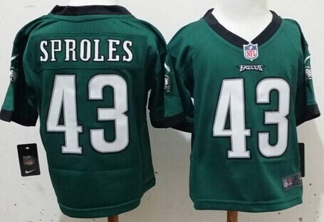 Nike Philadelphia Eagles #43 Darren Sproles Dark Green Toddlers Jersey