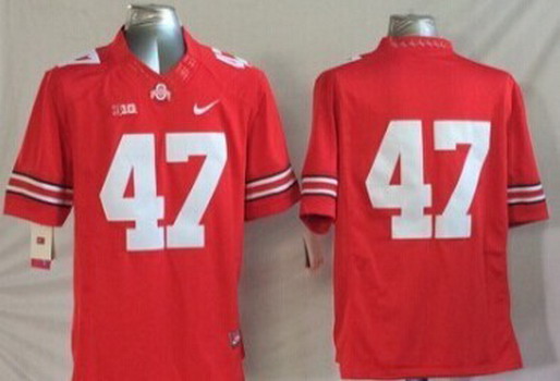 Ohio State Buckeyes #47 A. J. Hawk 2014 Red Limited Jersey