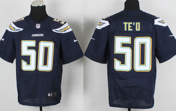 Nike San Diego Chargers #50 Manti Te'o 2013 Navy Blue Elite Jersey