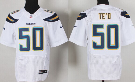 Nike San Diego Chargers #50 Manti Te'o 2013 White Elite Jersey