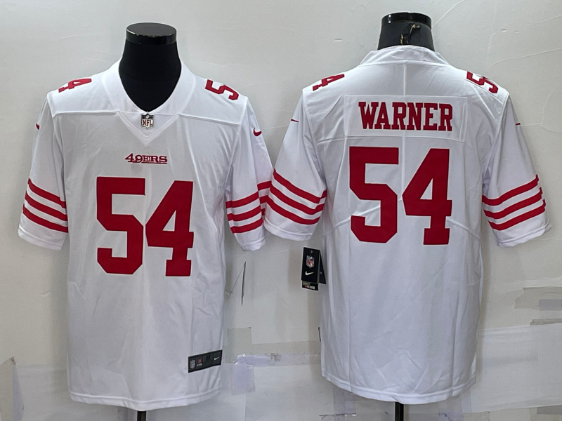 Men's San Francisco 49ers #54 Fred Warner 2022 New White Vapor Untouchable Stitched Jersey