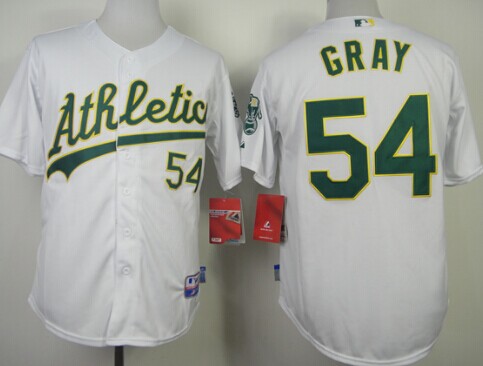 Oakland Athletics #54 Sonny Gray White Jersey