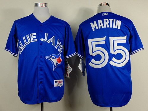 Toronto Blue Jays #55 Russell Martin Blue Jersey 