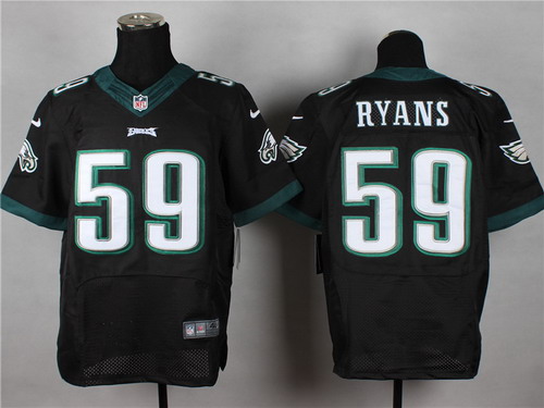 Nike Philadelphia Eagles #59 DeMeco Ryans 2014 Black Elite Jersey