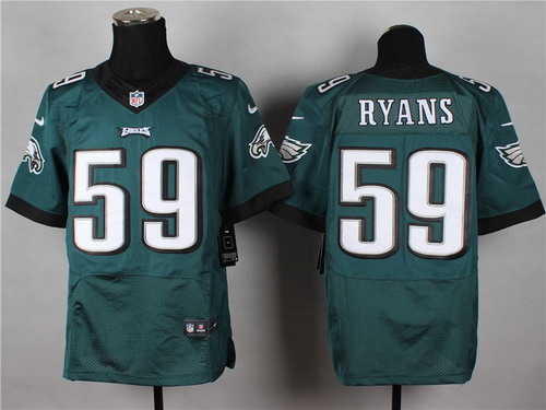 Nike Philadelphia Eagles #59 DeMeco Ryans 2014 Dark Green Elite Jersey