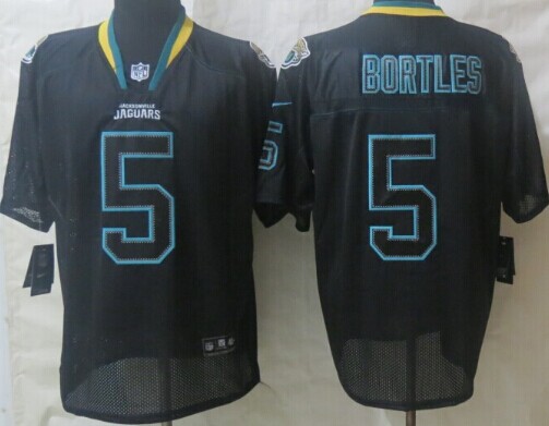 Nike Jacksonville Jaguars #5 Blake Bortles Lights Out Black Elite Jersey