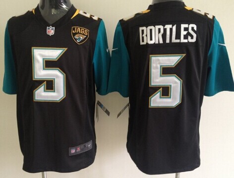 Nike Jacksonville Jaguars #5 Blake Bortles 2013 Black Game Jersey