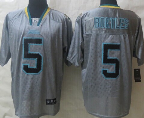 Nike Jacksonville Jaguars #5 Blake Bortles Lights Out Gray Elite Jersey