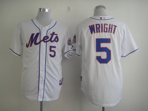 New York Mets #5 David Wright White Jersey