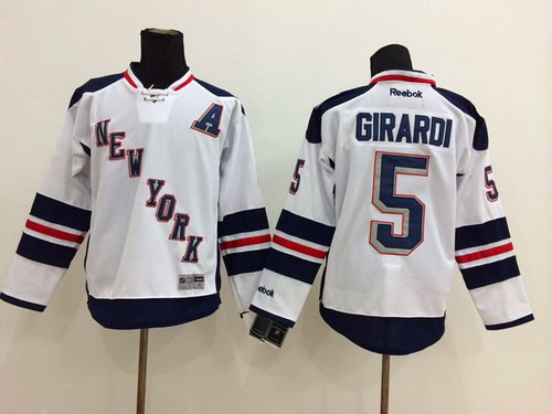 New York Rangers #5 Dan Girardi 2014 Stadium Series White Jersey