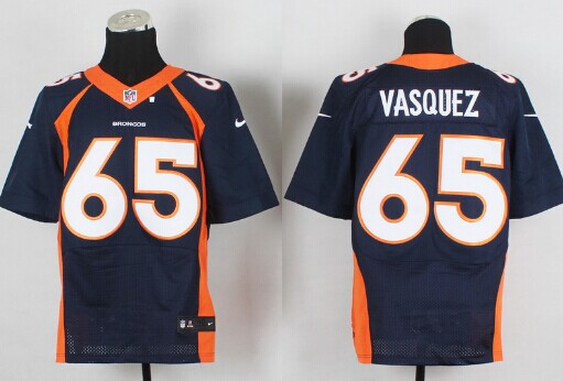 Nike Denver Broncos #65 Louis Vasquez 2013 Blue Elite Jersey