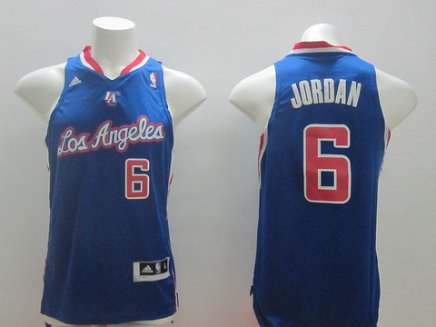 Los Angeles Clippers #6 DeAndre Jordan Revolution 30 Swingman Blue Jersey