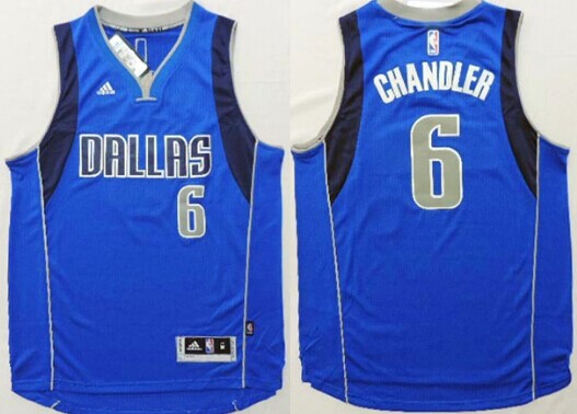 Dallas Mavericks #6 Tyson Chandler Revolution 30 Swingman 2014 New Light Blue Jersey