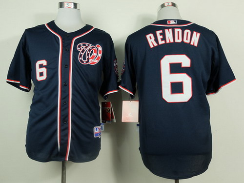 Washington Nationals #6 Anthony Rendon Navy Blue Jersey