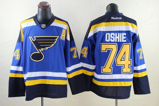 St. Louis Blues #74 T.J. Oshie 2014 Blue Jersey