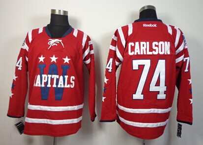 Washington Capitals #74 John Carlson 2015 Winter Classic Red Jersey