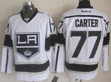 Los Angeles Kings #77 Jeff Carter White Jersey