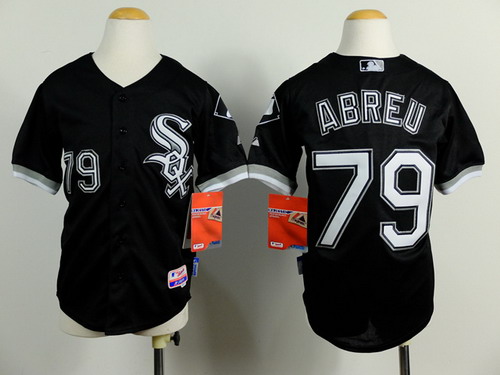 Chicago White Sox #79 Jose Abreu Black Kids Jersey