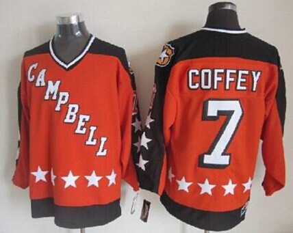 Edmonton Oilers #7 Paul Coffey Orange All-Star Throwback CCM Jersey