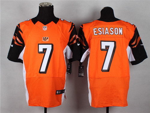 Nike Cincinnati Bengals #7 Boomer Esiason Orange Elite Jersey