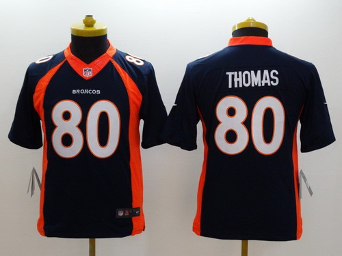 Nike Denver Broncos #80 Julius Thomas 2013 Blue Limited Kids Jersey