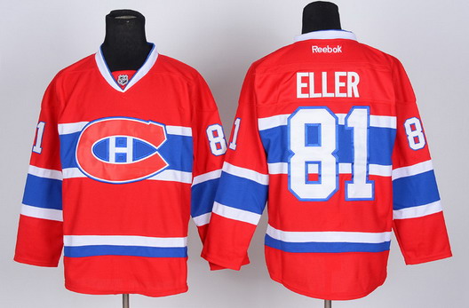 Montreal Canadiens #81 Lars Eller Red CH Jersey