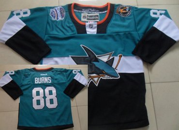 San Jose Sharks #88 Brent Burns 2015 Stadium Series Blue/Black Jersey