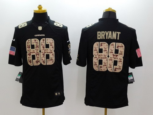 Nike Dallas Cowboys #88 Dez Bryant Salute to Service Black Limited Jersey