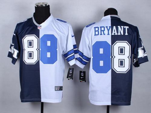 Nike Dallas Cowboys #88 Dez Bryant Blue/White Two Tone Elite Jersey