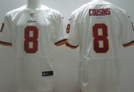 Nike Washington Redskins #8 Kirk Cousins 2013 White Elite Jersey