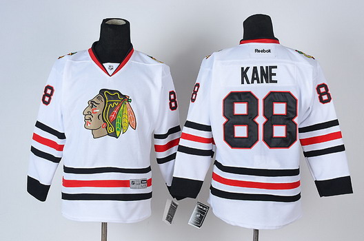 Chicago Blackhawks #88 Patrick Kane White Kids Jersey