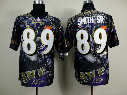 Nike Baltimore Ravens #89 Steve Smith Sr 2014 Fashion Elite Jersey