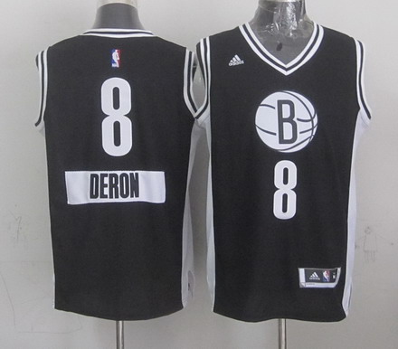 Brooklyn Nets #8 Deron Williams Revolution 30 Swingman 2014 Christmas Day Black Jersey