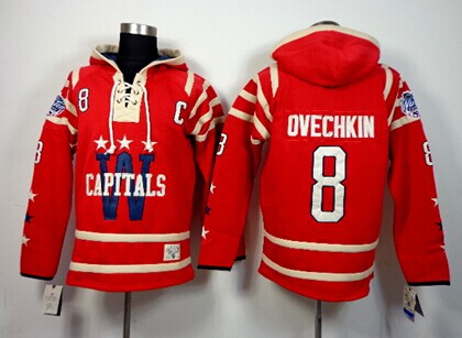 Old Time Hockey Washington Capitals #8 Alex Ovechkin 2015 Winter Classic Red Hoodie