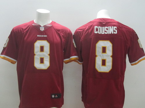 Nike Washington Redskins #8 Kirk Cousins Red Elite Jersey