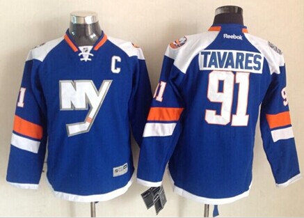 New York Islanders #91 John Tavares 2014 Stadium Series Blue Kids Jersey