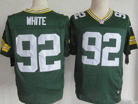 Nike Green Bay Packers #92 Reggie White Green Elite Jersey