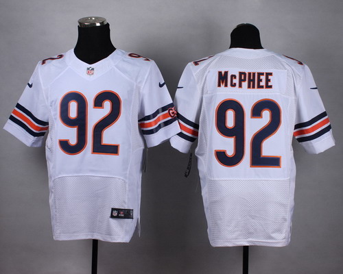 Nike Chicago Bears #92 Pernell McPhee White Elite Jersey