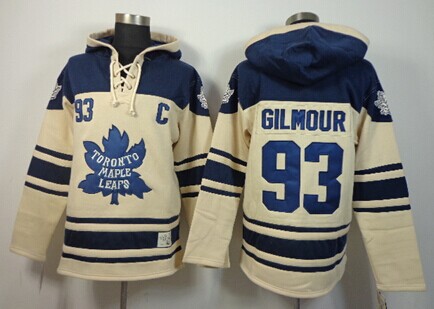 Old Time Hockey Toronto Maple Leafs #93 Doug Gilmour Cream Hoodie