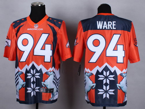 Nike Denver Broncos #94 DeMarcus Ware 2015 Noble Fashion Elite Jersey