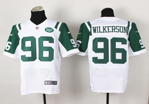 Nike New York Jets #96 Muhammad Wilkerson White Elite Jersey