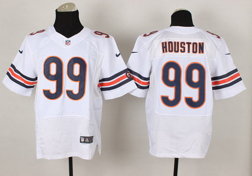 Nike Chicago Bears #99 Lamarr Houston White Elite Jersey