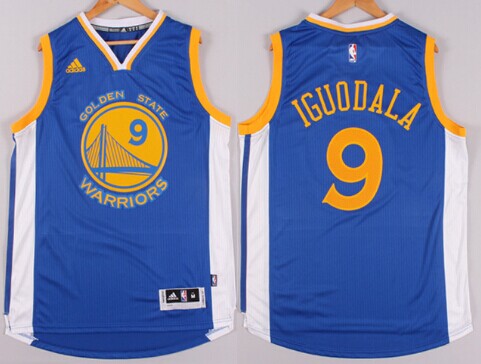 Golden State Warriors #9 Andre Iguodala Revolution 30 Swingman 2014 New Blue Jersey